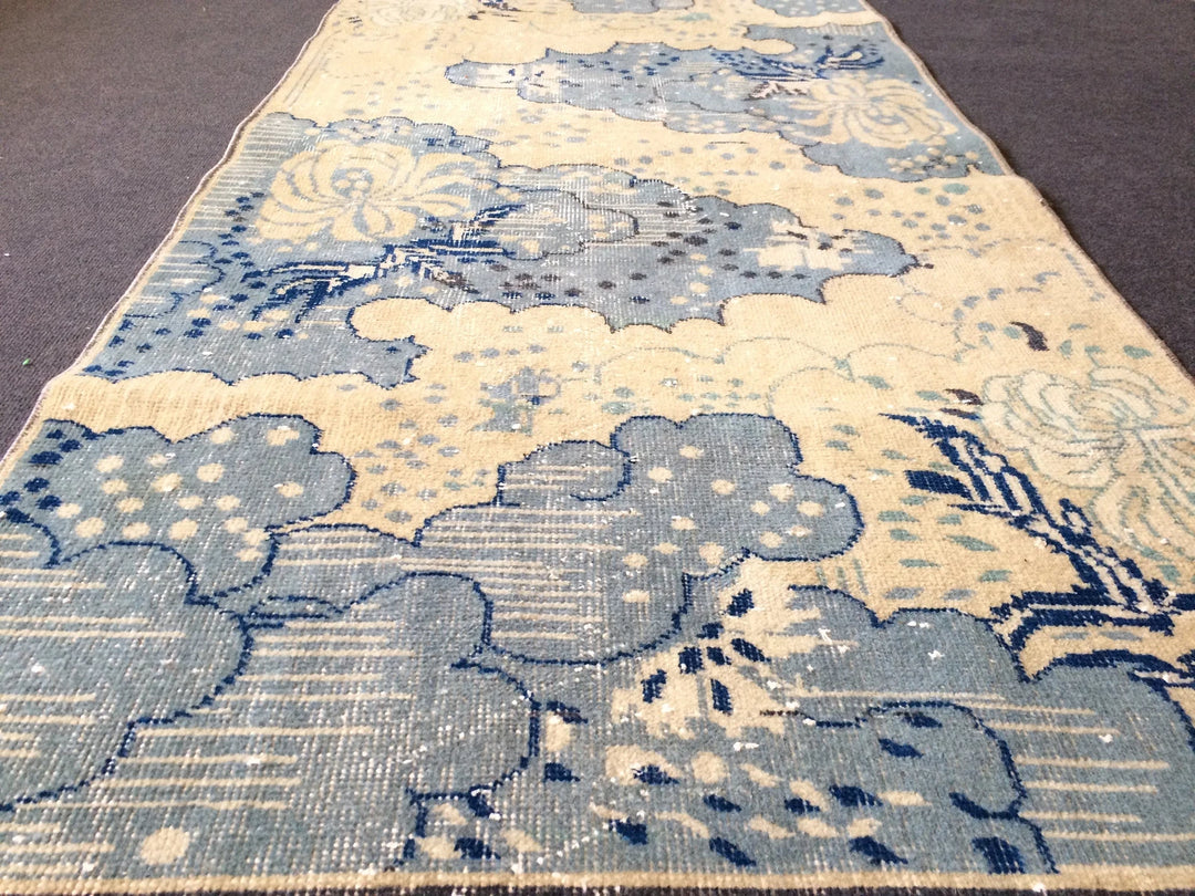 Rust Turkish Runner Rug 3' x 7' Hand-Knotted | No. WR64017