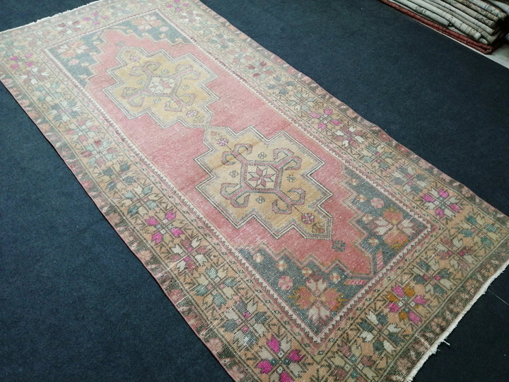 Rust Turkish Runner Rug 4' x 8' 7" Hand-Knotted | No. WR64026