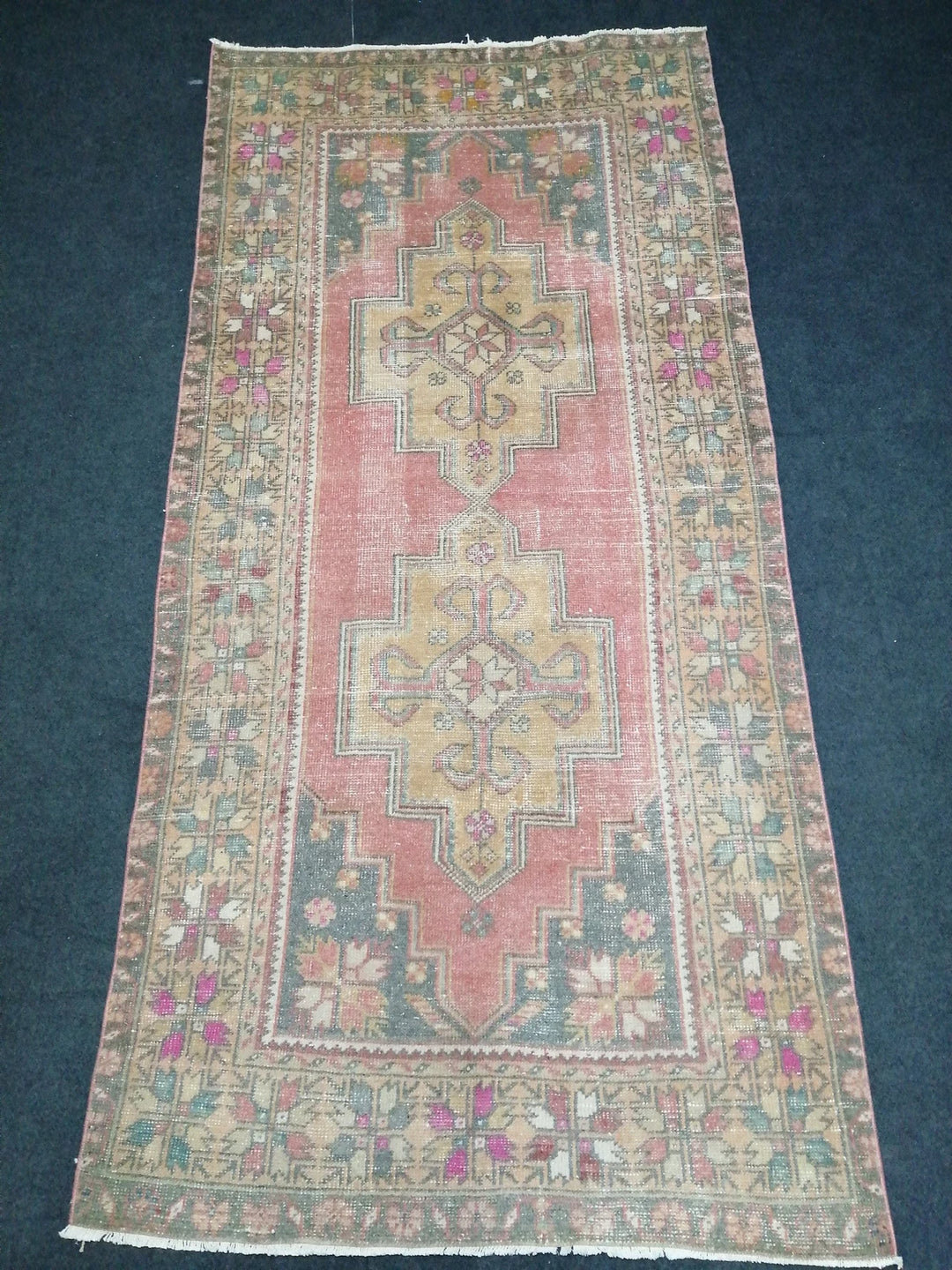 Rust Turkish Runner Rug 4' x 8' 7" Hand-Knotted | No. WR64026