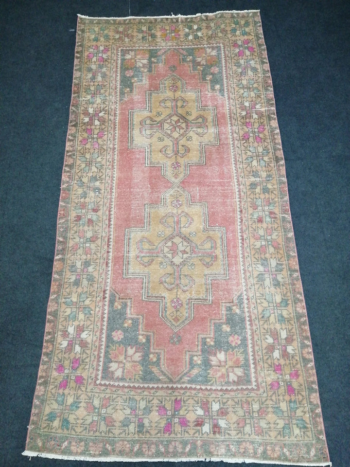 Rust Turkish Runner Rug 4' x 8' 7" Hand-Knotted | No. WR64026