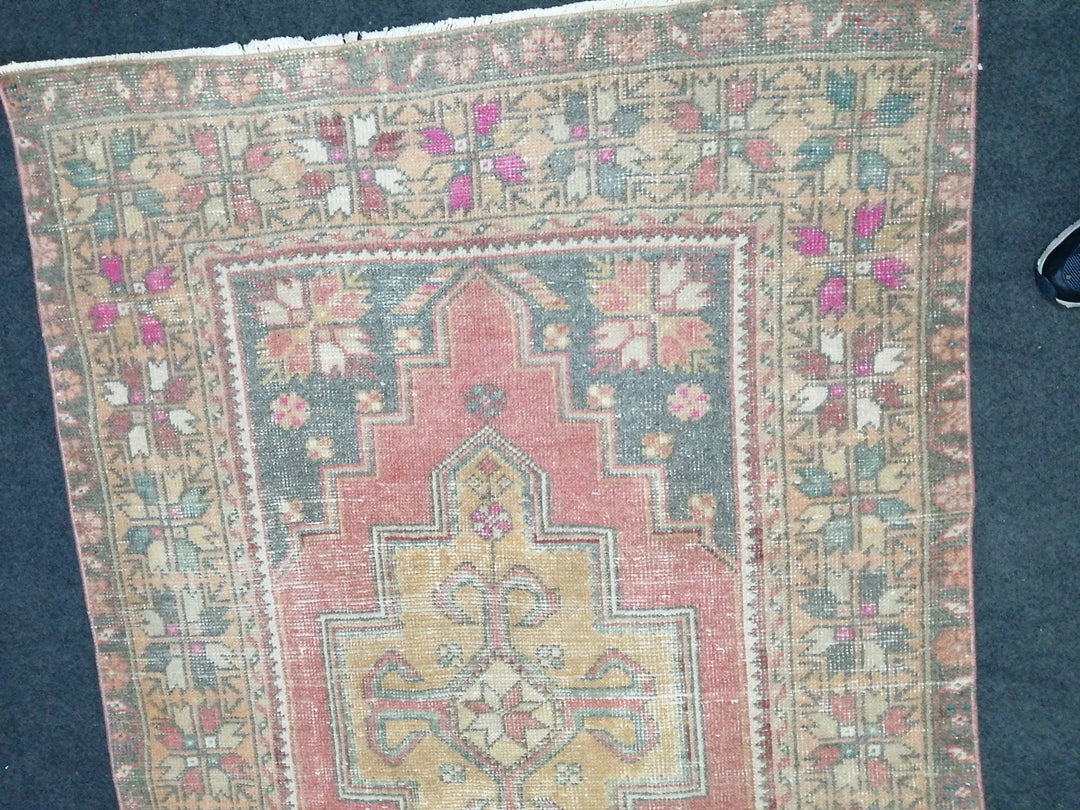 Rust Turkish Runner Rug 4' x 8' 7" Hand-Knotted | No. WR64026