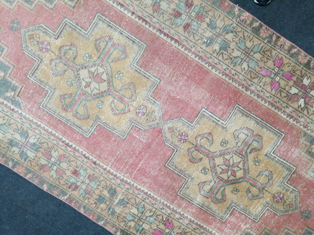 Rust Turkish Runner Rug 4' x 8' 7" Hand-Knotted | No. WR64026