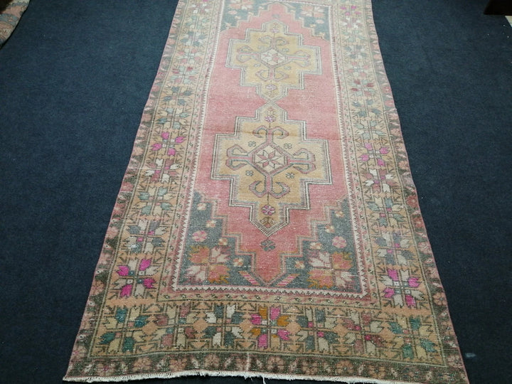 Rust Turkish Runner Rug 4' x 8' 7" Hand-Knotted | No. WR64026