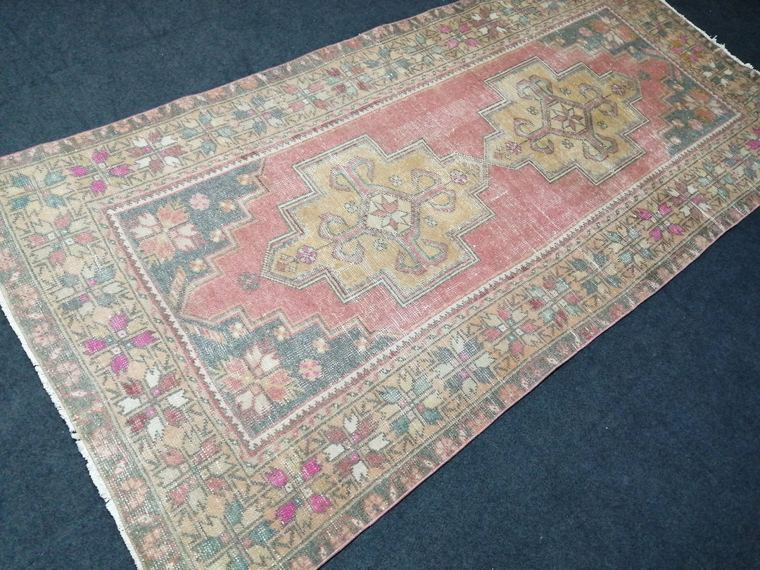 Rust Turkish Runner Rug 4' x 8' 7" Hand-Knotted | No. WR64026