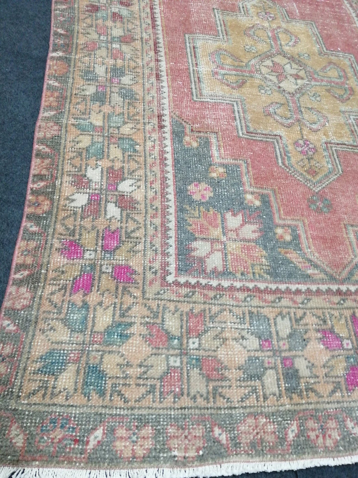 Rust Turkish Runner Rug 4' x 8' 7" Hand-Knotted | No. WR64026