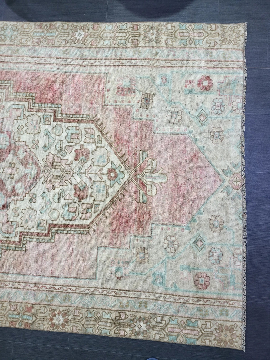 Rust Turkish Runner Rug 4' 5" x 8' 1" Hand-Knotted | No. WR64073