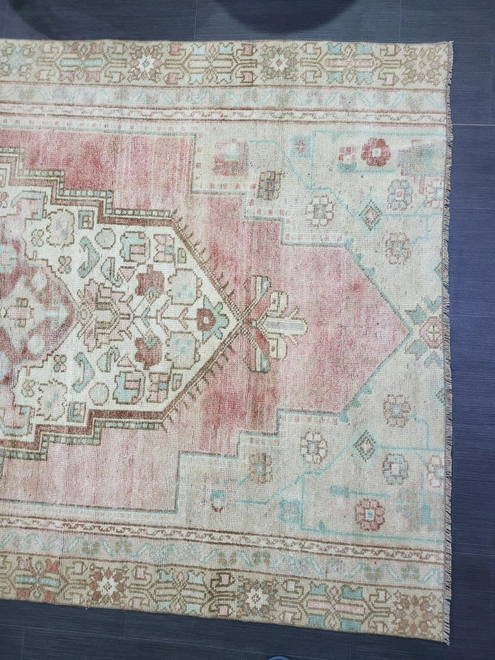 Rust Turkish Runner Rug 4' 5" x 8' 1" Hand-Knotted | No. WR64073