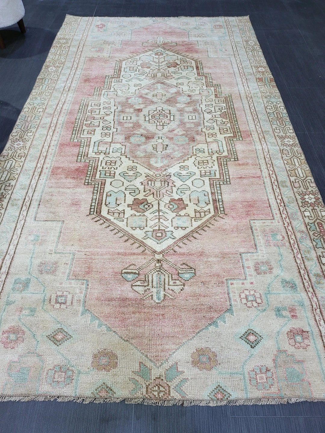 Rust Turkish Runner Rug 4' 5" x 8' 1" Hand-Knotted | No. WR64073