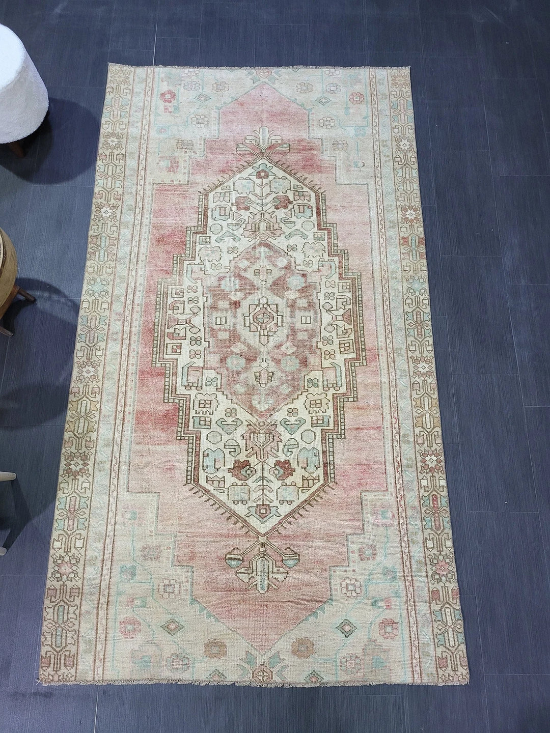 Rust Turkish Runner Rug 4' 5" x 8' 1" Hand-Knotted | No. WR64073