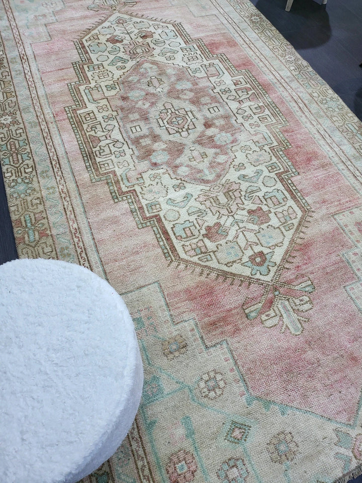 Rust Turkish Runner Rug 4' 5" x 8' 1" Hand-Knotted | No. WR64073