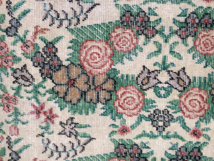 Green Turkish Oushak Rug 2'7" x 9'10" Hand-Knotted | No. WR64404