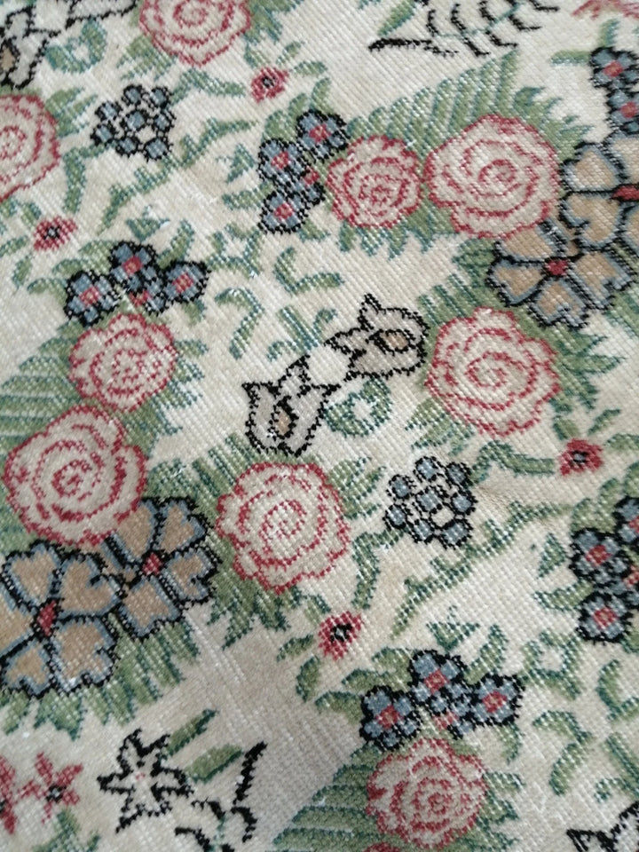 Green Turkish Oushak Rug 2'7" x 9'10" Hand-Knotted | No. WR64404