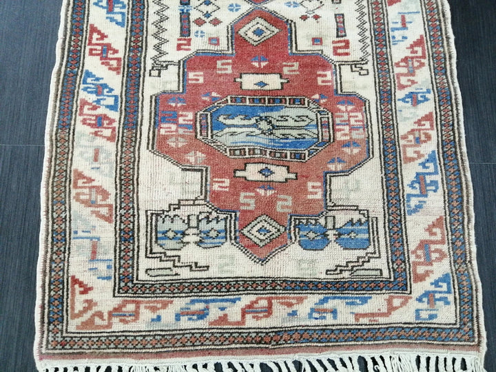 Rust Turkish Runner Rug 2' 7" x 4' 5" Hand-Knotted | No. WR64476