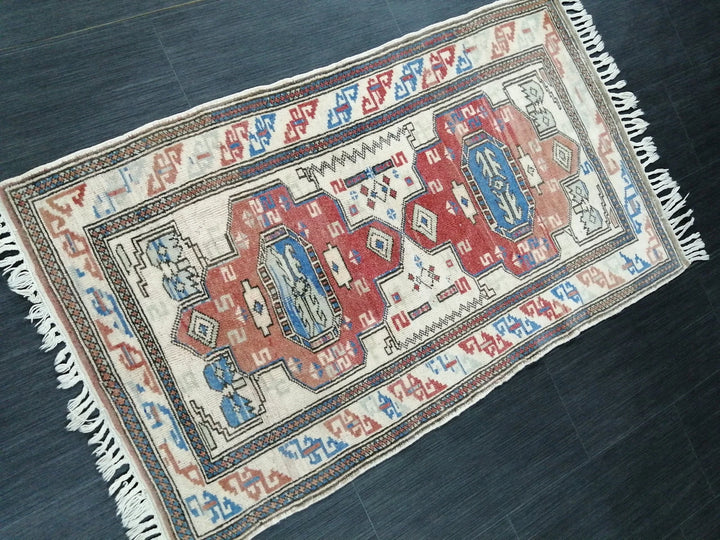 Rust Turkish Runner Rug 2' 7" x 4' 5" Hand-Knotted | No. WR64476