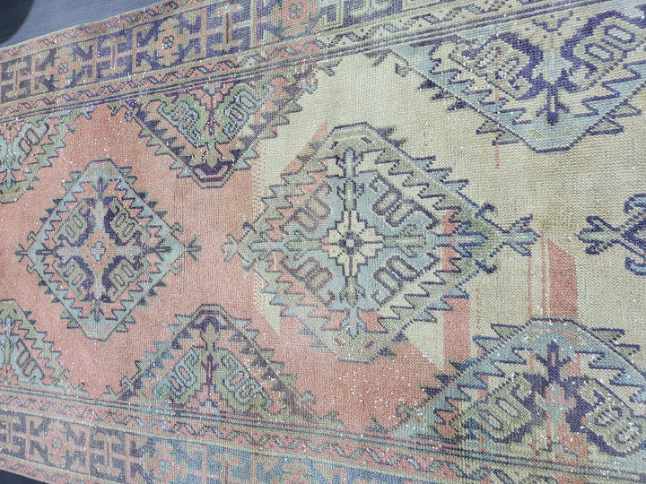Turkish Runner Rug 4' 4" x 11' 10" Hand-Knotted | No. WR64924