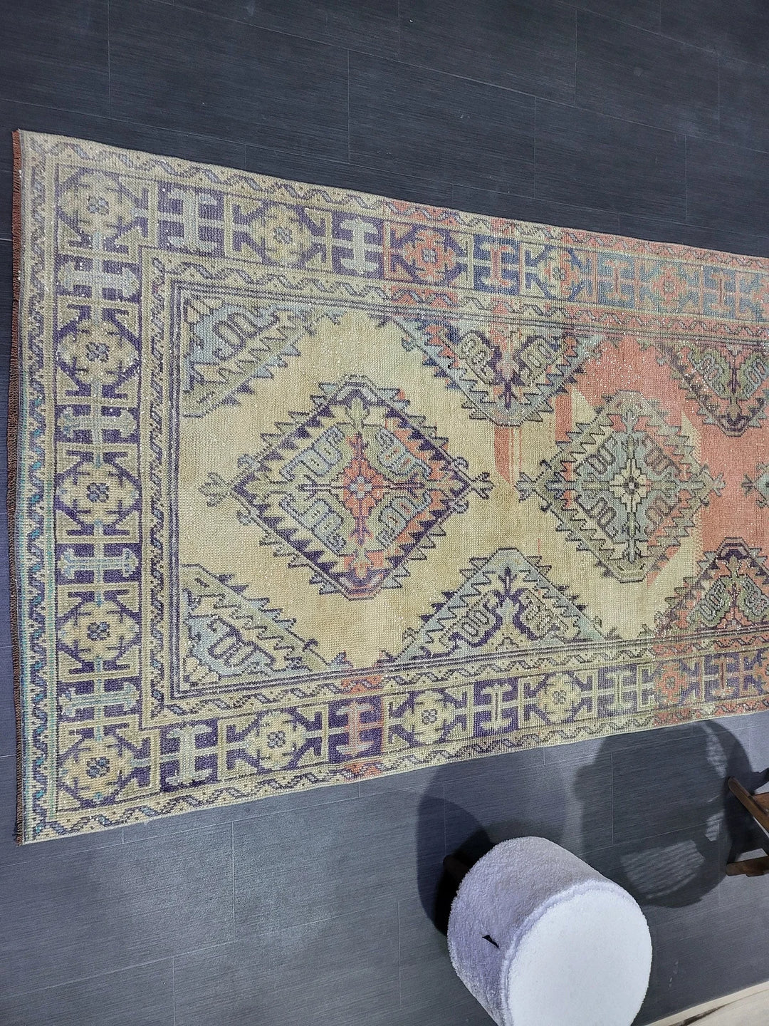 Turkish Runner Rug 4' 4" x 11' 10" Hand-Knotted | No. WR64924