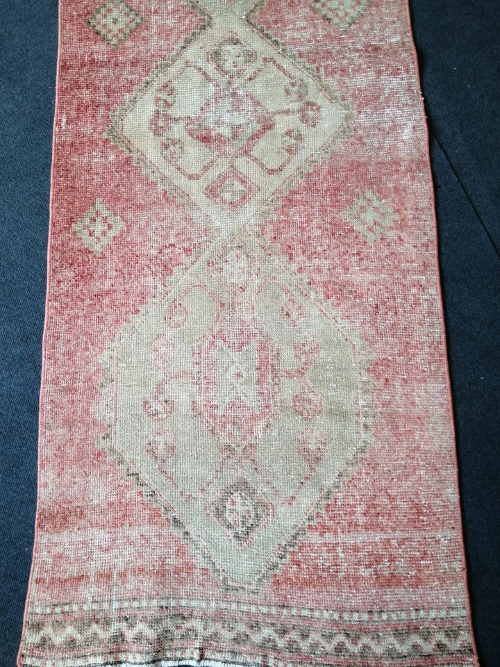 Pink Turkish Runner Rug 2' 8" x 11' Hand-Knotted | No. WR65101