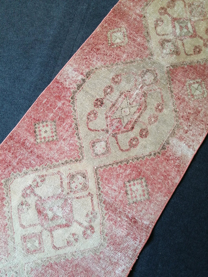 Pink Turkish Runner Rug 2' 8" x 11' Hand-Knotted | No. WR65101