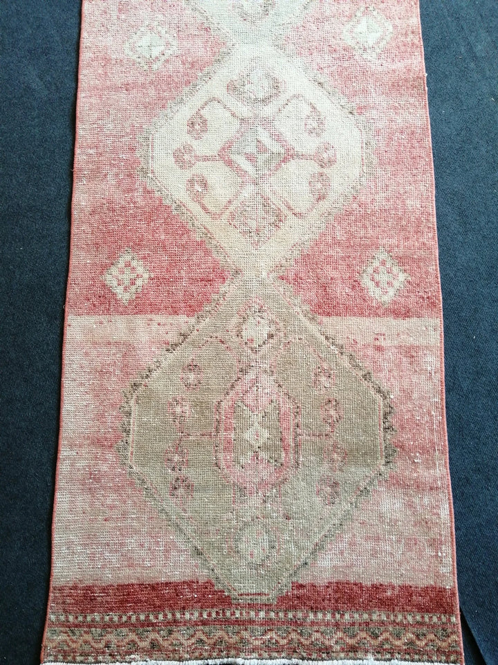 Pink Turkish Runner Rug 2' 8" x 11' Hand-Knotted | No. WR65101