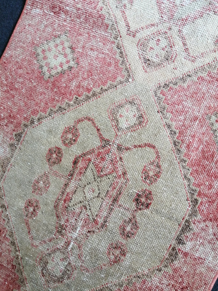 Pink Turkish Runner Rug 2' 8" x 11' Hand-Knotted | No. WR65101