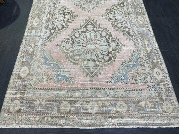 Tan Turkish Runner Rug 4' 5" x 9' 9" Hand-Knotted | No. WR65890