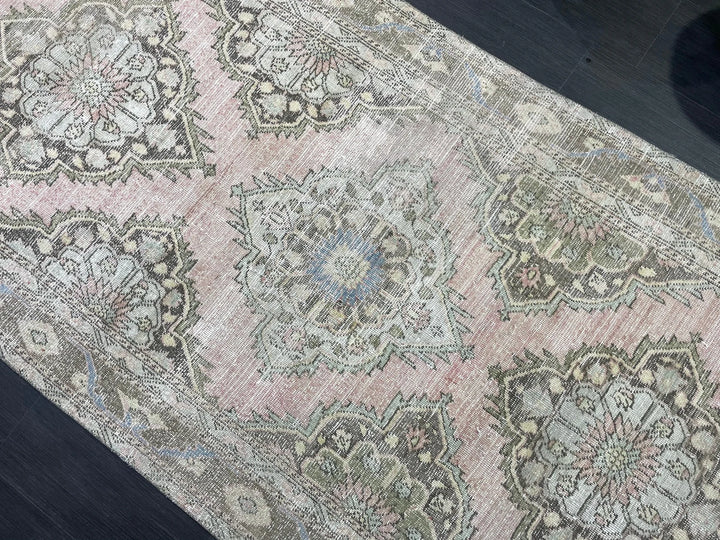 Tan Turkish Runner Rug 4' 5" x 9' 9" Hand-Knotted | No. WR65890
