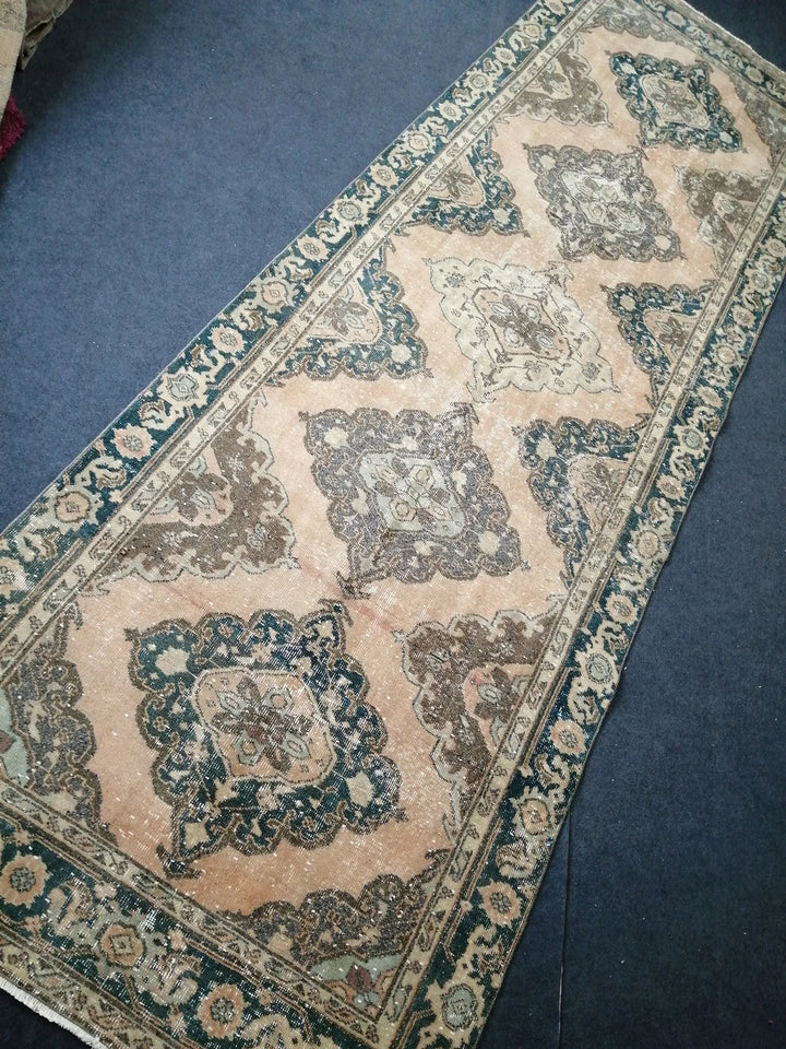 Muted Runner Rug 4' 2" x 13' - No. WR65899