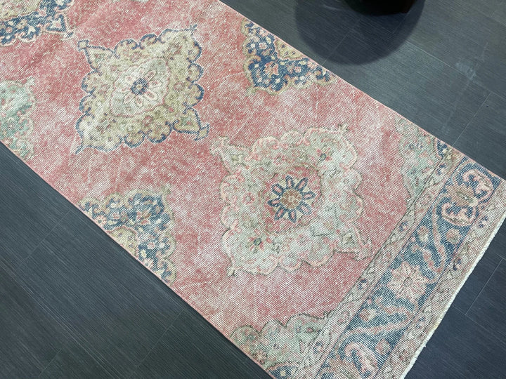 Rust Turkish Runner Rug 2' 11" x 12' 5" Hand-Knotted | No. WR65934