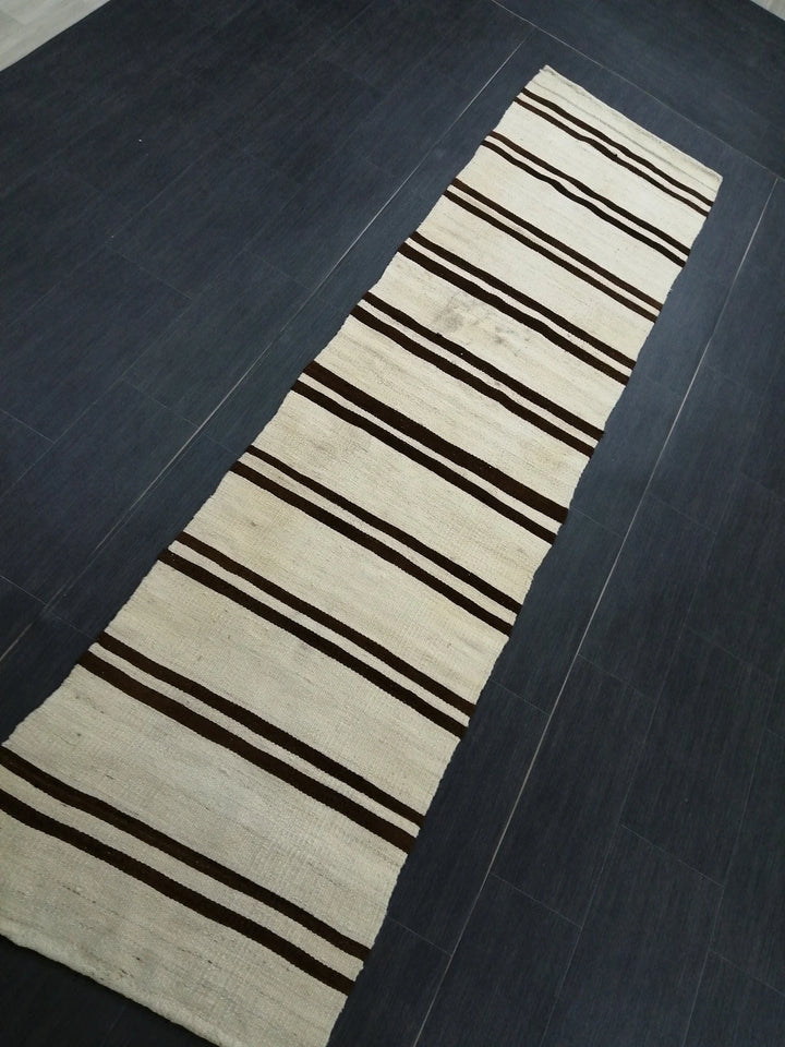 Rust Turkish Runner Rug 2' 4" x 9' 1" Hand-Knotted | No. WR65957