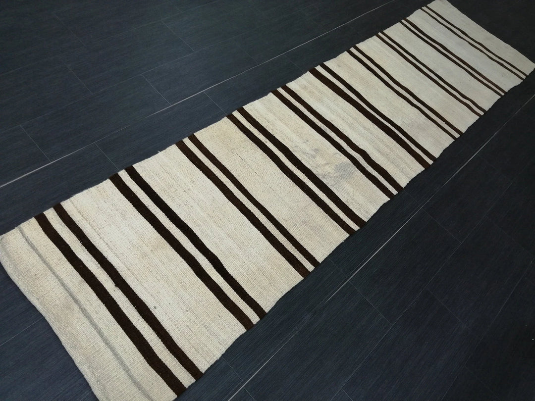 Rust Turkish Runner Rug 2' 4" x 9' 1" Hand-Knotted | No. WR65957