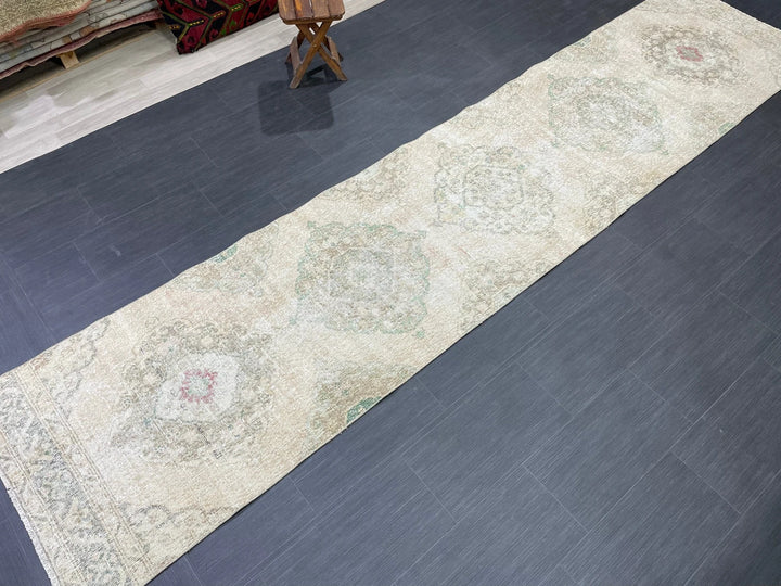 Turkish Runner Rug 2' 9" x 12' 5" Hand-Knotted | No. WR65966
