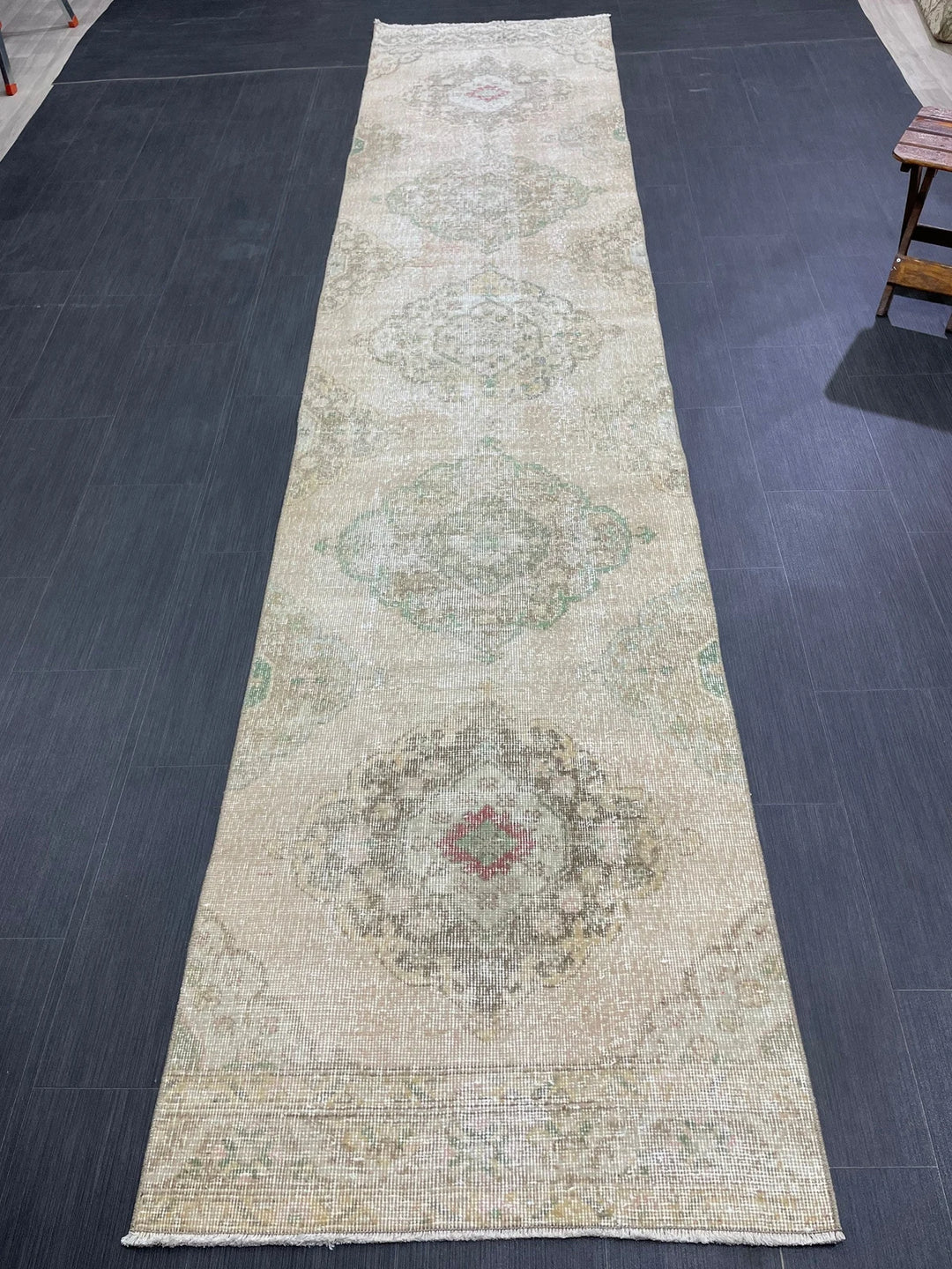 Turkish Runner Rug 2' 9" x 12' 5" Hand-Knotted | No. WR65966