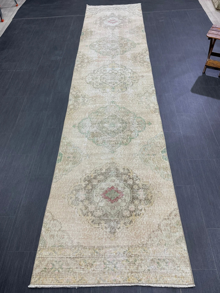 Turkish Runner Rug 2' 9" x 12' 5" Hand-Knotted | No. WR65966