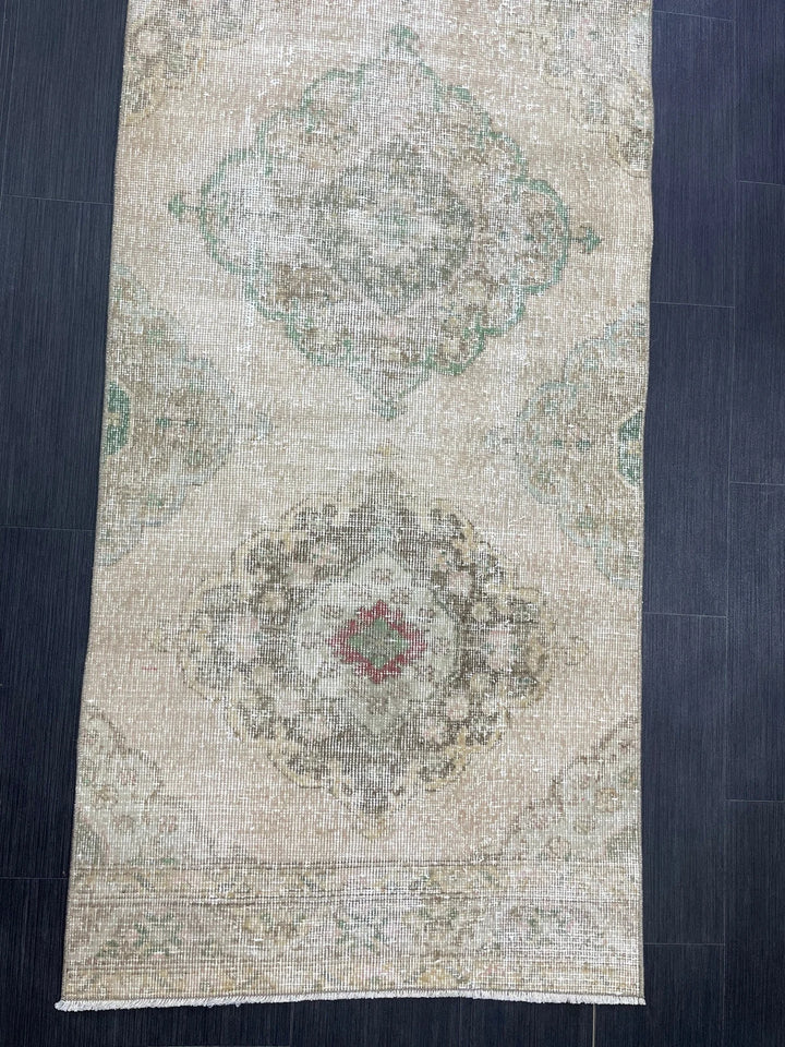 Turkish Runner Rug 2' 9" x 12' 5" Hand-Knotted | No. WR65966