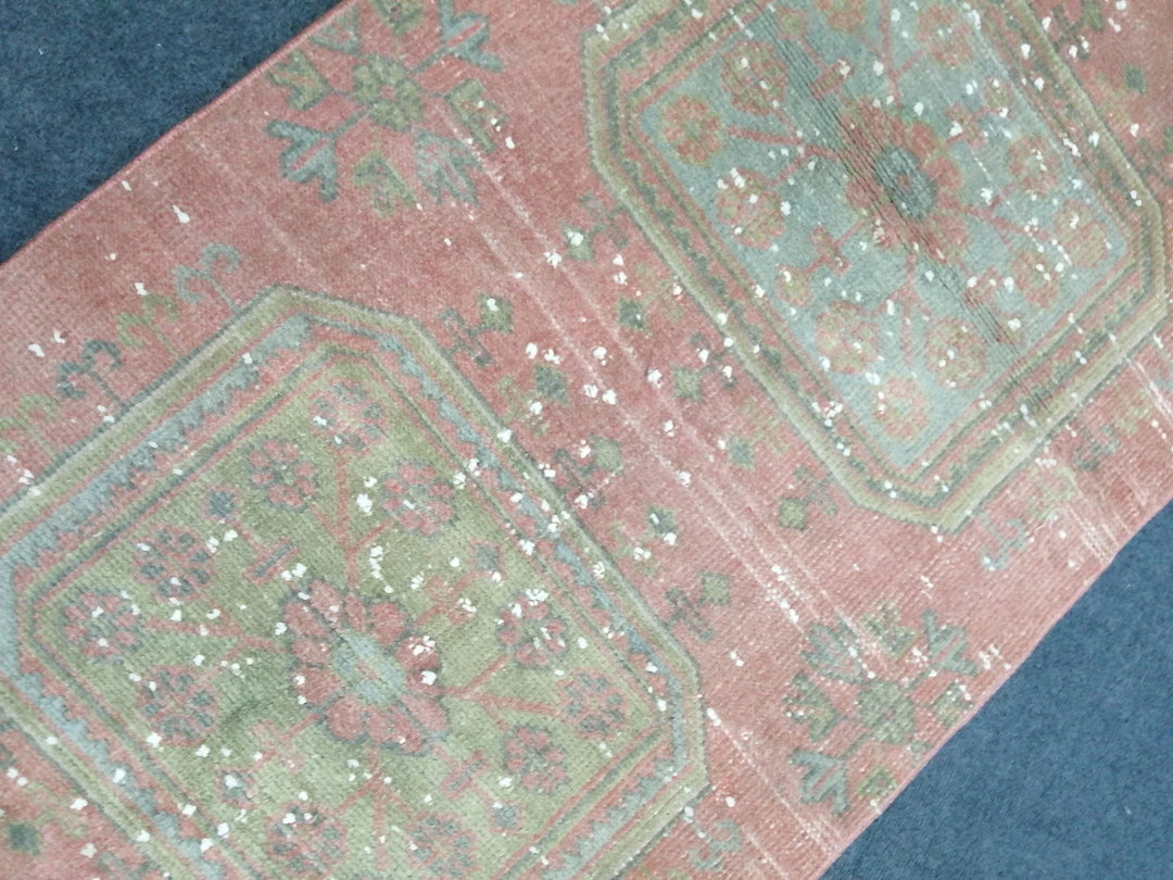 Beige Turkish Runner Rug 6' x 11' 5" Hand-Knotted | No. WR67675