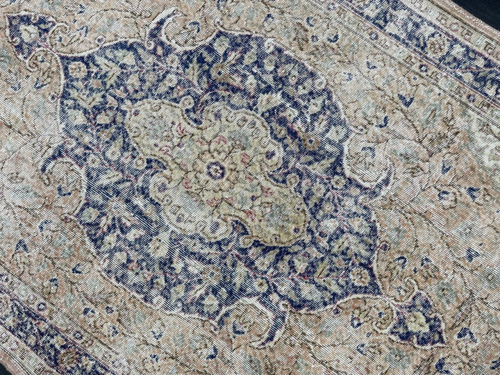 Blue Turkish Oushak Rug 5' 4" x 8' 10" Hand-Knotted | No. WR67824