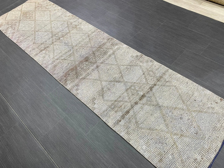 Blue Turkish Runner Rug 2' 3" x 8' 9" Hand-Knotted | No. WR68193