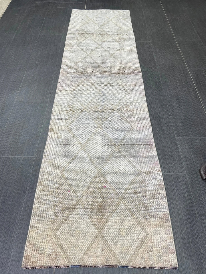 Blue Turkish Runner Rug 2' 3" x 8' 9" Hand-Knotted | No. WR68193