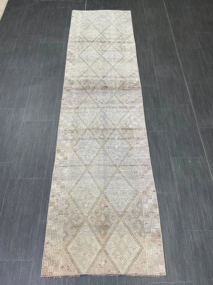 Blue Turkish Runner Rug 2' 3" x 8' 9" Hand-Knotted | No. WR68193