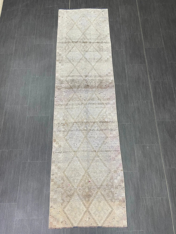 Blue Turkish Runner Rug 2' 3" x 8' 9" Hand-Knotted | No. WR68193