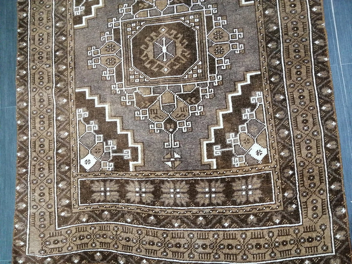 Turkish Runner Rug 3' 4" x 6' 3" Hand-Knotted | No. WR68498