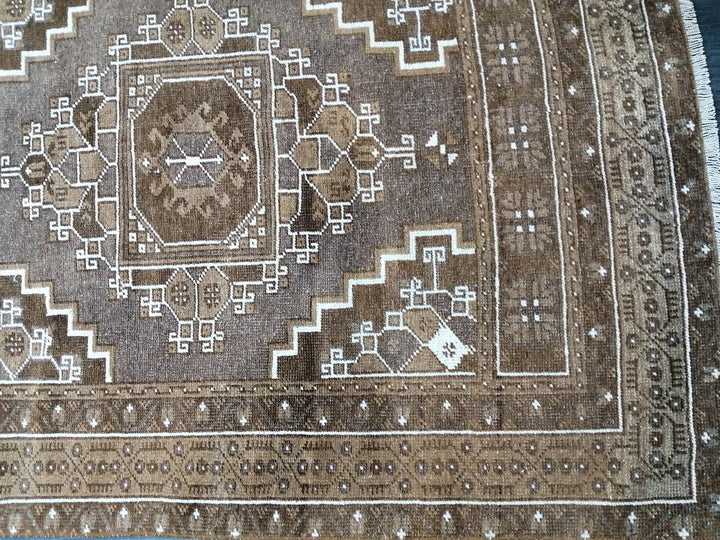 Turkish Runner Rug 3' 4" x 6' 3" Hand-Knotted | No. WR68498
