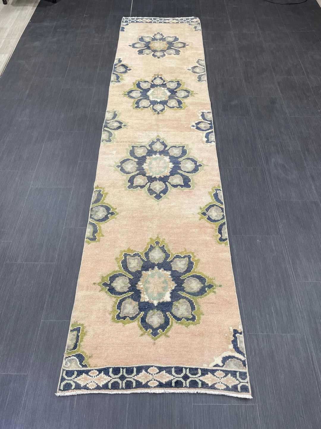 Turkish Runner Rug 2' 5" x 10' 6" Hand-Knotted | No. WR68838