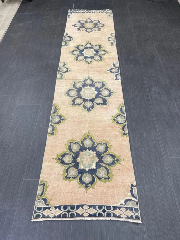 Turkish Runner Rug 2' 5" x 10' 6" Hand-Knotted | No. WR68838
