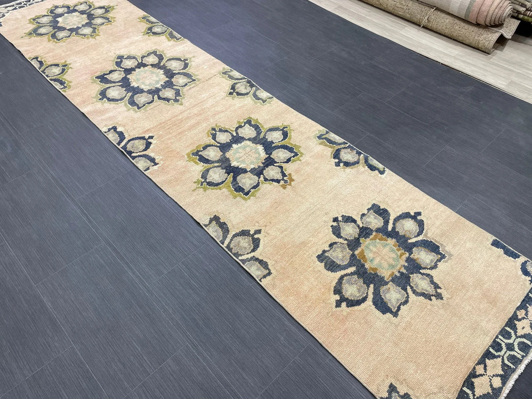 Turkish Runner Rug 2' 5" x 10' 6" Hand-Knotted | No. WR68838