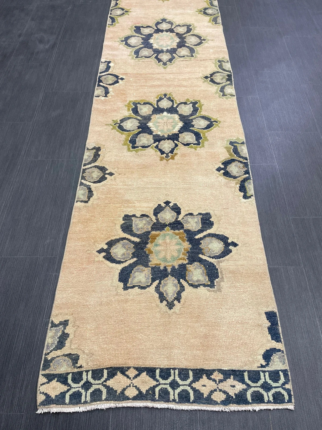 Turkish Runner Rug 2' 5" x 10' 6" Hand-Knotted | No. WR68838