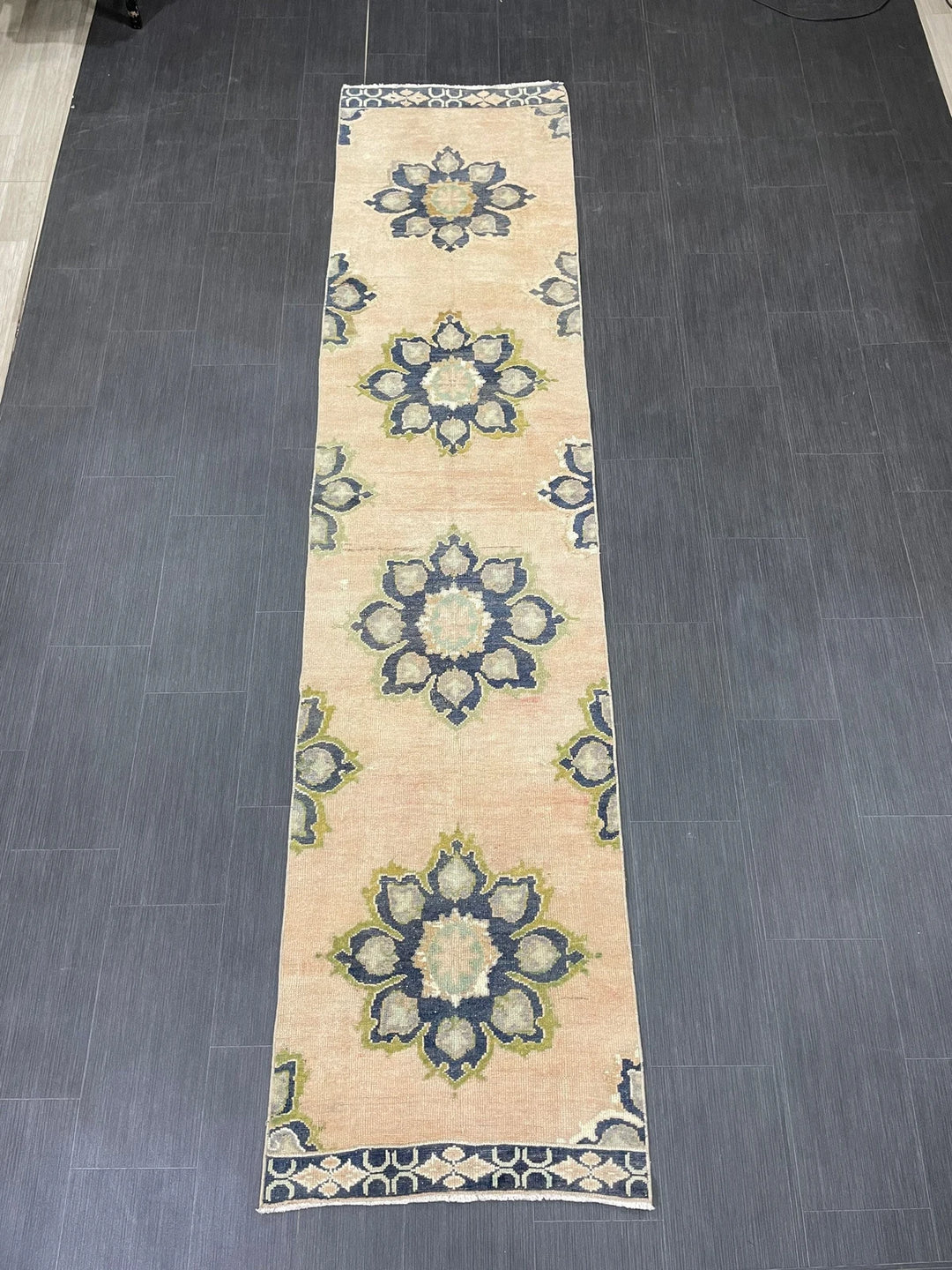 Turkish Runner Rug 2' 5" x 10' 6" Hand-Knotted | No. WR68838