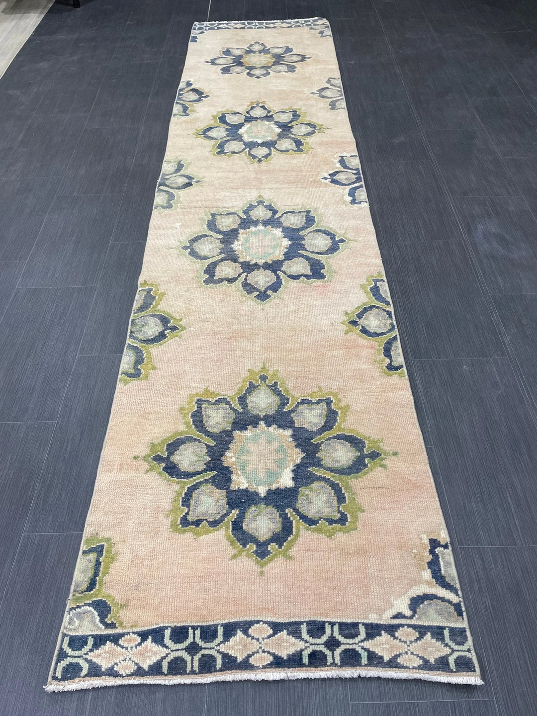 Turkish Runner Rug 2' 5" x 10' 6" Hand-Knotted | No. WR68838