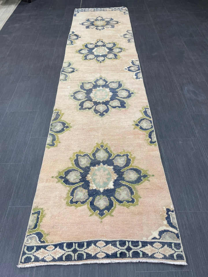Turkish Runner Rug 2' 5" x 10' 6" Hand-Knotted | No. WR68838