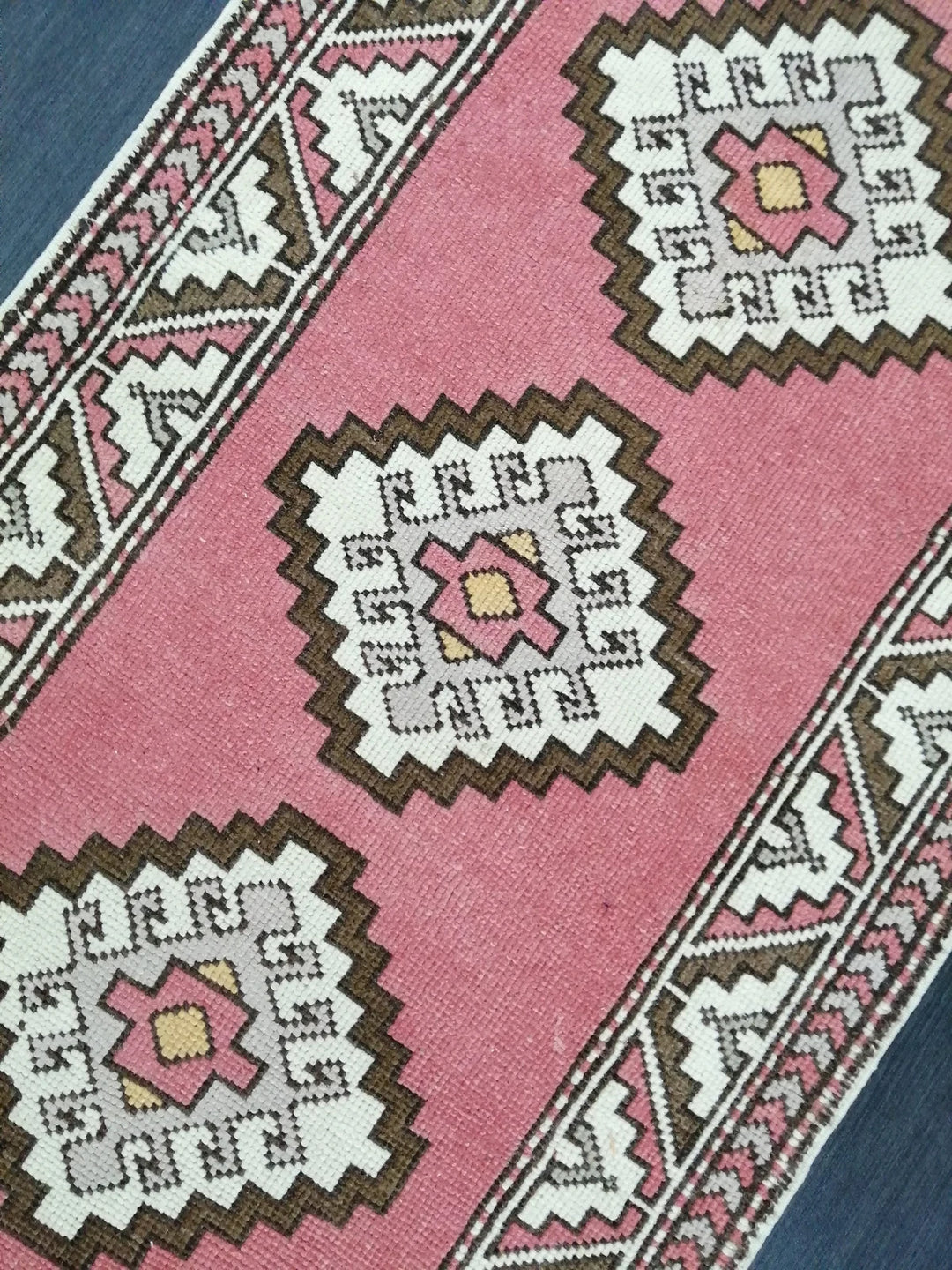 Pink Turkish Runner Rug 2' 9" x 12' 8" Hand-Knotted | No. WR69252